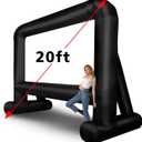 OUTTOY 20 Feet Inflatable Movie Screens Inflatable Outdoor and Indoor Theater Projector Screen- Supports Front and Rear Projection