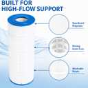 CCP420 Pool Filter Cartridges, 4 Pack, Replaces PCC105-PAK4 For Clean and Clear Plus 420; replaces PCC105-PAK4, R173576, C-7471 , 178584,FC-6470, 4×105 Sq. Ft Cartridge