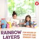 Hygloss Colored Sand for Crafts - 6 Assorted Colors Bags - 1 lb Vibrant Colorful Fine Sensory Play Sand Art Kits for Kids - Classroom Activities for Children 3 4 5 6 7 8 9 10 11 12 - Safe for Ages 3+