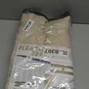 Pleated Natural 90 Inch Blackout Curtains for Dining Room 2 Panels Set, Rustic Farmhouse Pinch Pleat Linen Soundproof Curtain Thermal Room Darkening 2 Layer Thick Drapes 40"W x 90"L(Hooks & Back Tab)