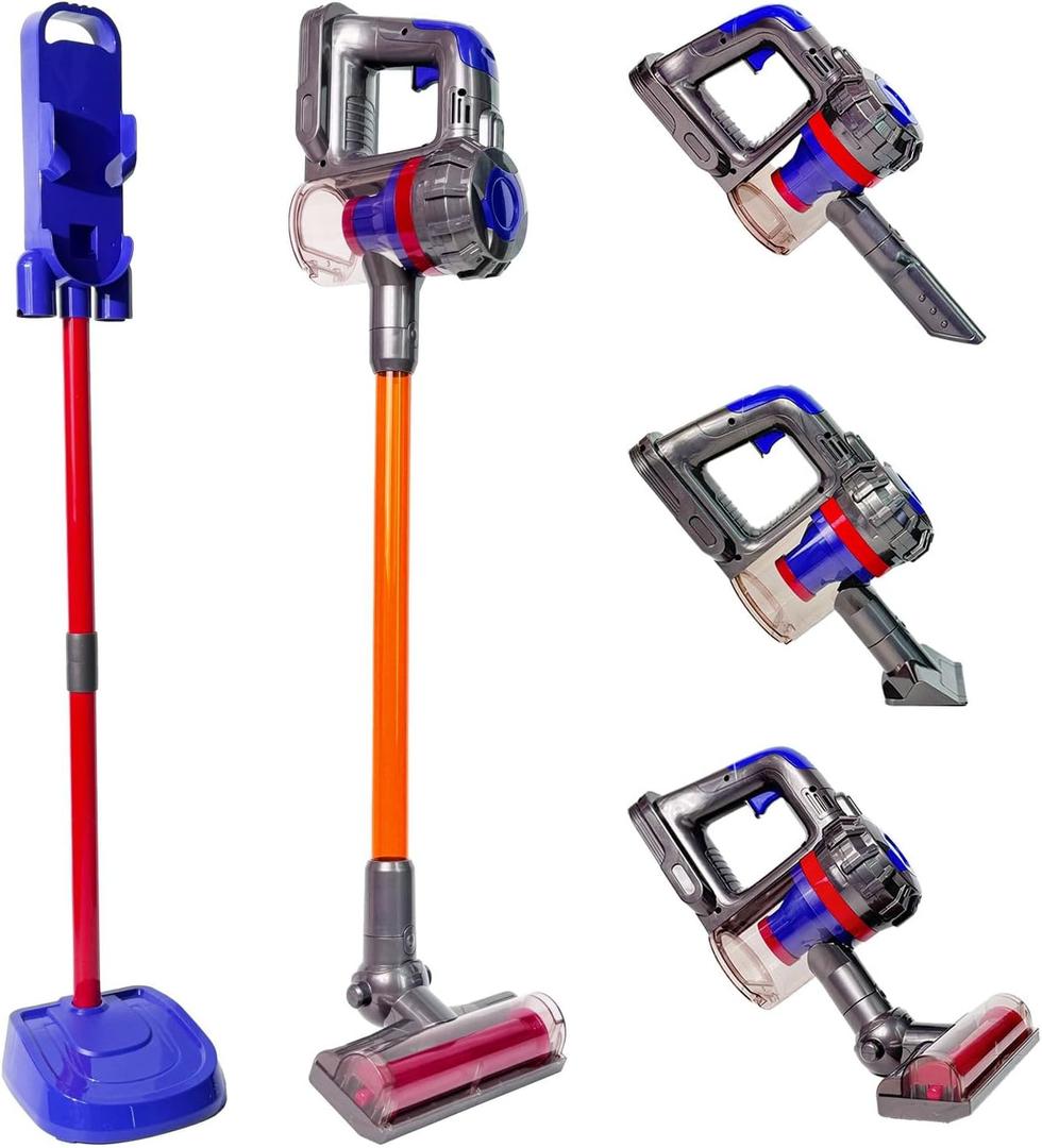 VARANO 3-in-1 Kids Vacuum That Really Works, Toddler Toy Vacuum Cleaning Toys for Kids Aged 3+, Fun Kids Working Play Vacuum Cleaner with Working Suction for Realistic Pretend Play (Classic Edition)