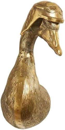 maytopia Animal Heads Wall Decor, Deer Head Wall Mount, Resin Animal Sculptures Head Wall Hanging Decoration for Family Living Room Bedroom Bathroom Kitchen Gift (Duck)