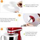 AIEVE Mixer Bowl Covers,Mixer Splatter Guard Lids for KitchenAid 4.5-5 Quart Tilt-Head Stand Mixer(2 Pack)