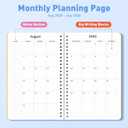 4 x Sweetzer & Orange Academic Planner 2025-2026  Student Planner for August 2025 to July 2026  Weekly & Monthly Layout  Sturdy Cover & Stickers  Multicolor Stripes Design  5.5 x 8.5 (Striped)