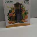 VENNEX Cold Press Juicer, BPA Free, 5.7" Extra Large Feed Chute, Juice Extractor Machine with Dual Auger for Whole Vegetables and Fruits, Masticating Juicer with High Juice Yield, Easy to Clean