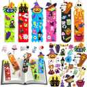 AuroTops 24 Pack Halloween Crafts for Kids,Halloween Bookmarks for Kids Party Favors DIY Bookmarks Kits Trick or Treat Gifts Goodie Bags Gifts Treat Bags Fillers Bulk Classroom Prizes Party Decoration