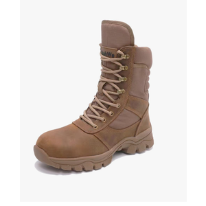 Steel Toe Boots for Men Side Zipper Puncture Proof Comfortable Indestructible 8 inch Military Work Shoes, ASTM F2413-24 Size 9