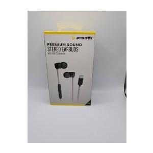 Acoustix Premium Sound Stereo Earbuds with Lightning Connector