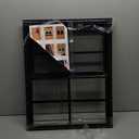 18" x 23" Black Shed Windows 2 Pack,Small Windows with Tempered Glass - Flush Mount | Ultimate Choice for Chicken Coop, Greenhouse, Garage, Playhouse