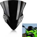 Windshield Windscreen Double Bubble for Ninja 250 400 EX400 2018-2026 (Black)
