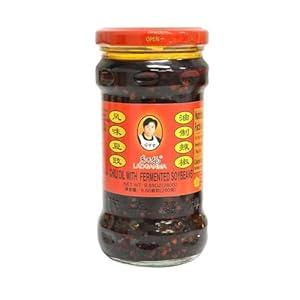 Lao Gan Ma Spicy Chili Crisp Hot Chili Oil, Hot Chili Sauce in 9.88OZ (280g) Families Capacity, Balanced Spiciness and Rich Flavor, Authentic Lao Gan Ma for a Memorable Hot Sauce Experience