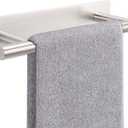 NearMoon Self Adhesive Hand Towel Holder/Towel Ring, Stainless Steel Hand Towel Bar Rustproof Stick on Wall-Towel Rack for Bathroom/Kitchen, Sticky and Wall Mounted (1, Brushed Nickel)