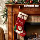 24 Pcs Burgundy Velvet Ribbon Christmas Tree Bows Bow Tree Topper Door Garland Decor Vintage Wreath Bow Velvet Bows Ornaments for Christmas Trees Gifts Party Door Garland Wreath Deco (Burgundy)