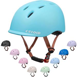 Kids Bike Helmet,Toddler Cyling Helmets for Ages 5-8-9-10-12-14-16Years Youth Boys & Girls,Child Adjustable Multi-Sport Bicycle Skateboard Roller Skate Scooter Balance Skateboarding Helmet (Light-blue)