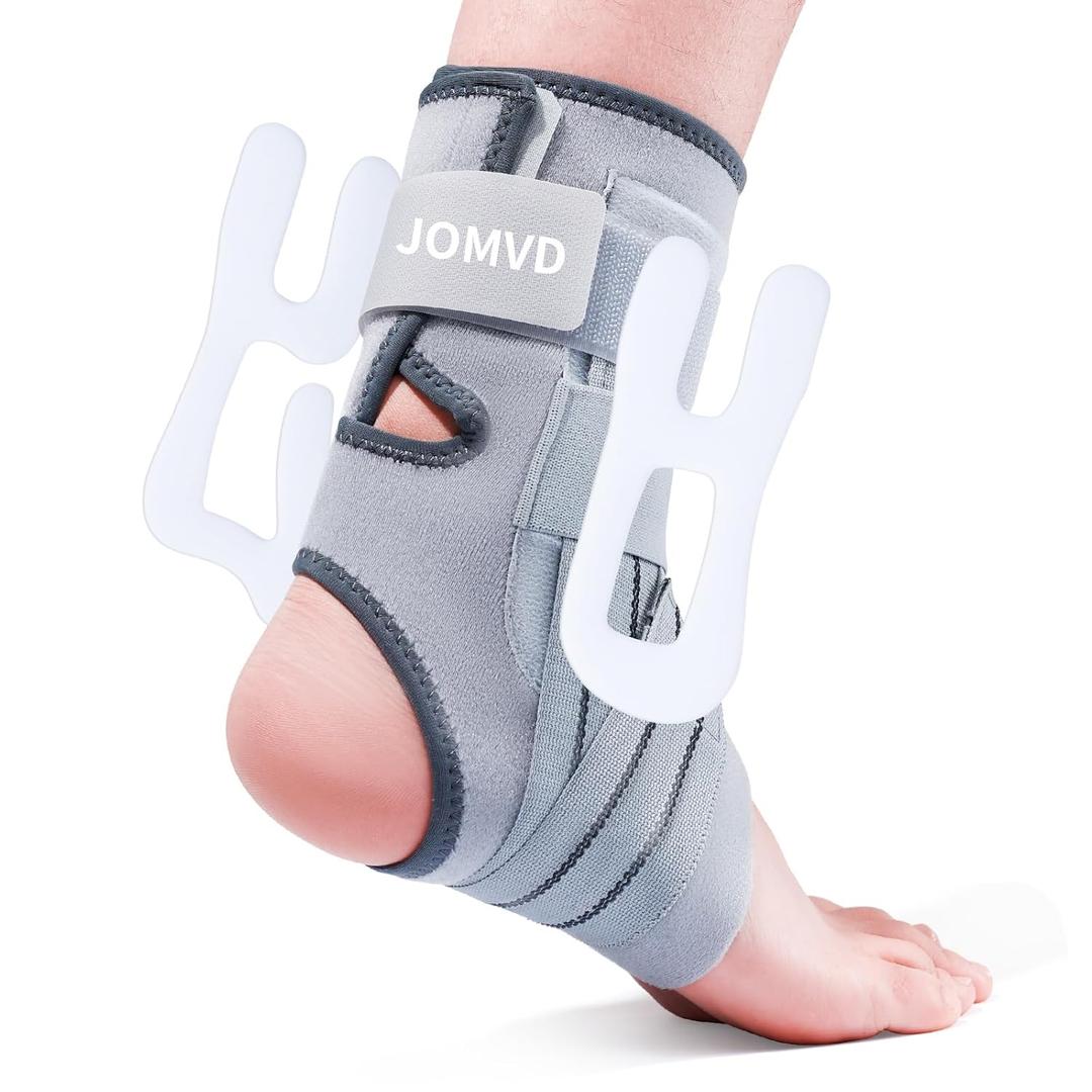 Ankle Brace for Women Men, Adjustable Ankle Support with Side Stabilizers for Ankle Sprained, Achilles, Plantar Fasciitis Injury Recovery (Small) Ankle Brace for Women Men, Adjustable Ankle Support with Side Stabilizers for Ankle Sprained, Achilles, Plantar Fasciitis Injury Recovery (Small)