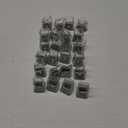 24 Pcs Chair Leg Floor Protectors Square, Silicone Felt Furniture Leg Pads Caps Covers for Hardwood Floors (Fit:3/4" to 1") (Clear)