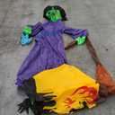 Inflatable Witch,  Halloween Inflatables Witch Outdoor Decorations, Outdoor Blow Up Decor for Yard, Party Decoration Inflatable Blow Ups for Yard Outside Halloween Decor