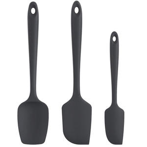 U-Taste Silicone Spatula Set with 600 Degrees Fahrenheit Heat Resistant (Black)