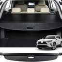 Retractable Cargo Cover Compatible with Volkswagen VW Atlas 2018-2025 Trunk Shielding Security Shade Privacy Screen Tonneau Luggage Cargo Organizers (Carbon Fiber Texture)
