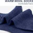 2 x Loritta 5 Pairs Wool Socks for Women Stocking Stuffers Gifts Winter Warm Hiking Crew Boot Socks (Z Cartoon Pattern)