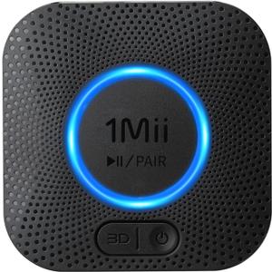 1Mii B06+ Bluetooth Receiver, Hi-Fi Wireless Audio Adapter, Bluetooth 5.3 Receiver with 3D Surround aptX HD aptX Adaptive for Home Music Streaming Stereo System