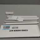 Yecaye Cord Hider, 113in One-Cord Cable Concealer, Cord Covers for Wires on Wall, Easy Install Cable Management Kit for 2 Small Wires, Cables Raceway Home Office, W0.59in H0.4in, White