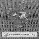 GRANNY SAYS Gray Bathroom Rugs, Absorbent Bath Mats for Bathroom, 24" x 16", Soft Chenille Bath Mat, Small Bath Rugs Non Slip Washable, Quick Dry, Thin, Rug for Tub and Shower (Grey)