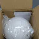 Aspen Creative 28002-21, 8" White Acrylic Replacement Lamp Post Globe with 3-1/4" Threaded Neck