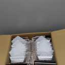 HUYIENO Solar Post Cap Lights Outdoor LED Lighting Deck Fence Cap Light Two Light Modes Warm White/Bright White Suitable for 4x4 Wooden Posts (Brushed Copper, 12pk)