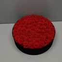 Gifts for Women  NATROSES 60 Preserved Roses in Luxury Black Velvet Box, Preserved Flowers for Delivery Gift for Her, Elegant Rose for Birthday, Mothers Day, Christmas (Red)