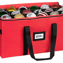 Christmas Ornament Storage Container,Box Stores Up to 54, Adjustable Dividers, Large Organizer Bin to Protect and Store Holiday Décor