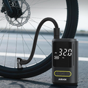 JUSUOX Tire Inflator Portable Air Compressor, Electric Bike Pump with Digital Pressure Gauge, 150 PSI Cordless Air Pump for Car Tires, Motorcycle, Bicycle, Ball with Auto Shutoff, LED Light (Small)