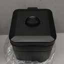 CEROELDA Small Trash Can with Lid-5L/1.3 Gal,Stainless Steel Outdoor Dog Poop Garbage Can-Farmhouse Retro Metal Waste Bin w/Step Pedal for Bathroom Bedroom Office-Soft Close-Black