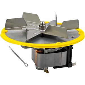 66641-AMP Combustion Exhaust Blower Replacement for Cleveland Iron Works PSBF66W, PS60W, PS130W Pellet Stoves, with Works Combustion Blower Gasket