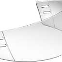Copkim Straight Cut Hockey Helmet Clear Visor Vented Cut Anti Scratch Hockey Visor Inside Anti Fog Ice Hockey Helmet Shield Installation Clear Hockey Half Shield Visor