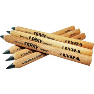 Lyra Ferby Short Tri Grip Triangular Children's Pencils for Kindergarten, School Supplies, Beginner Writing, 6 Count