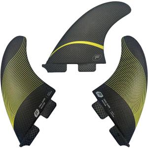 Final Game Master Full Carbon Fin Sets - High Performance Surfboard Fins - Compatible Fin Box - Ideal for Longboard and Shortboard Surfing