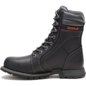 Cat Footwear Women's Echo Waterproof Steel Toe Work Boot, Black, 8