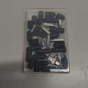 Zhengmy 24 Pcs Dog Shock Collar Rubber Tips, Dog Training Prong Collar Cover Replacement, Column Conductive, Rubber Sleeve Silicone Covers Female Contact Points for Pet Stop Barking (13mm/16mm/20mm)