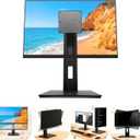 2026 Version Ergonomic VESA Monitor Stand, 150mm Spring Height adjustment, Tool-Free Base, Swivel, Tilt & Rotation, for 1522" Monitors, 5.075.95 lb, 100x100mm Vesa Mount (5.07~5.95LB)