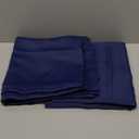 BGment Blackout Curtains for Bedroom 45 Inch Length - Short Room Darkening Drapes Thermal Insulated with Rod Pocket for Kitchen Living Room Bathroom Window, 42 x 45 Inch, 2 Panels, Navy Blue