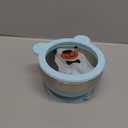 MR. CHOU Suction Baby Bowl Set with Spoon & Fork, Double-Wall 18/8 Stainless Steel Toddler Bowls with BPA Free Airtight Lids, Food Grade Infant Self-Feeding Bowl, First Stage Led Weaning Supplies Blue