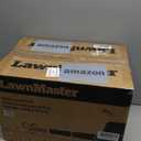 LawnMaster BV1210 Electric Blower Vacuum Mulcher 12 Amp 2-Speed Adjustment with Metal Impeller 240 MPH 380 CFM 16:1 Mulch Ratio with Collection Bag