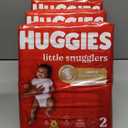 Huggies Size 2 Diapers, Little Snugglers Baby Diapers, Size 2 (12-18 lbs), 180 Ct (3 packs of 60), Packaging May Vary
