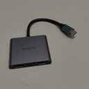 USB C to Dual HDMI Adapter 4K@30Hz, KOZYC USB C Hub Multiport Adapter with 2xHDMI, USB 3.0, 100W PD, Support USB C to HDMI Splitter Extended Display for MacBook Pro (MST is not Supported on MacOS)