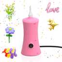 206 Balloon Pump Electric Air Pump for Long Balloon Inflator Blower for Foil Twisty Animal Balloons for Birthday Party Celebration Balloons Decorations (Pink)