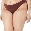 Amazon Essentials Womens Classic Bikini Swimsuit Bottom (Medium, Deep Brown)