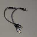 Highwings 8K HDMI Cable 2.1 2-Pack 1FT, Slim 48Gbps High Speed HDMI Braided Cord-4K@120Hz 144Hz 8K@60Hz, HDCP 2.2&2.3, Dynamic HDR,eARC,DTS:X,RTX 3090,Dolby Compatible with Roku TV/HDTV/PS5/Blu-ray (Grey)