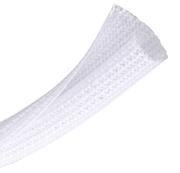 10ft *2pcs - 1/2 inch Cord Protector Wire Loom Tubing Cable Sleeve Split Sleeving for USB Cable Power Cord Audio Video Cable  Protect Cat from Chewing Cords - White(White, 10ft-1/2inch)