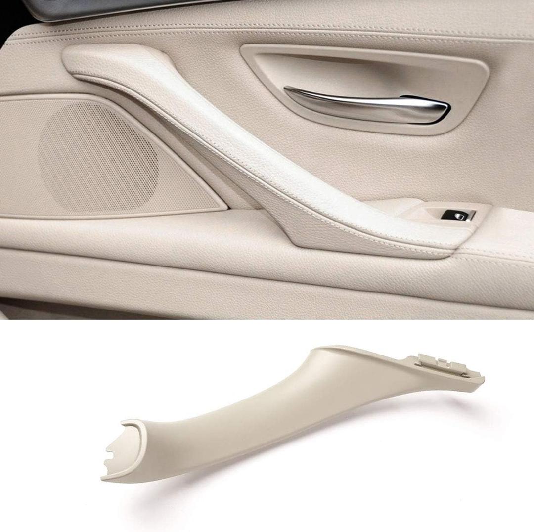 Jaronx Door Pull Handle for BMW 5' F10/F11,Right Side Inner Passenger Door Pull Handles for BMW F10/F11 520 523 525 528 530 535 2010-2016(Leather Outer Cover NOT Included)(Off-White)
